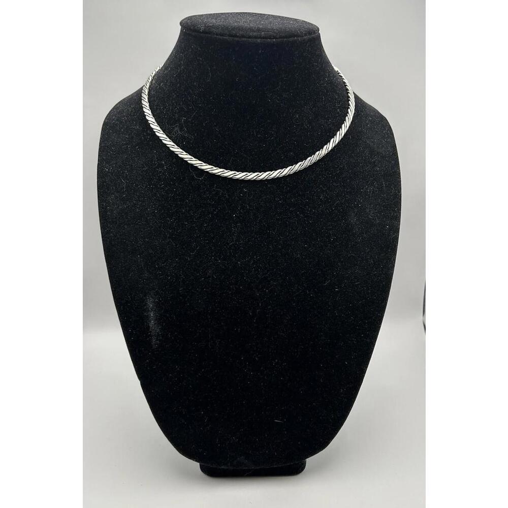 Native Made Twisted Sterling Silver Choker!!!